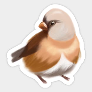 Cute Finch Drawing Sticker